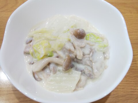 味噌がミソ!豚肉と白菜の和風クリーム煮